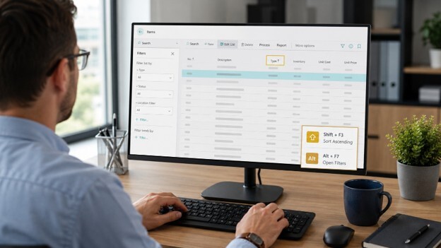 Man looking at Monitor
