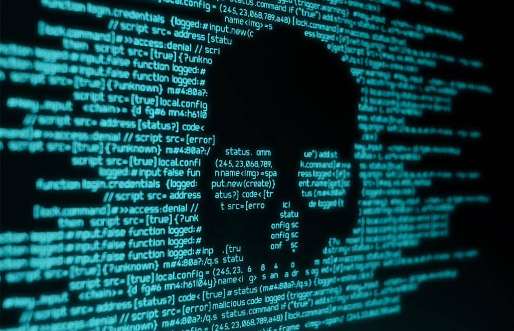 Abstract screen of code and data streams representing cybersecurity, data protection, and backup systems.